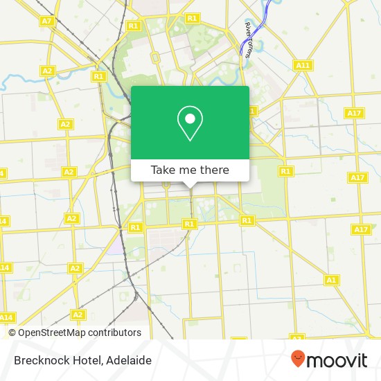 Mapa Brecknock Hotel, 401 King William St Adelaide SA 5000