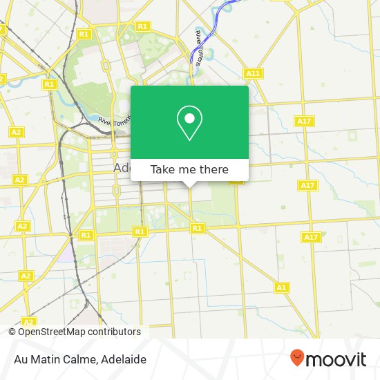 Au Matin Calme, Hutt St Adelaide SA 5000 map