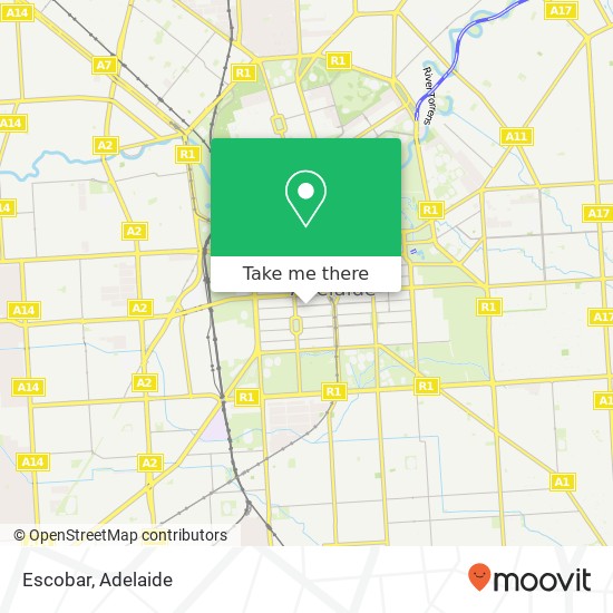 Escobar, Gouger St Adelaide SA 5000 map