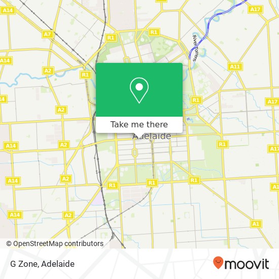 Mapa G Zone, Moonta St Adelaide SA 5000