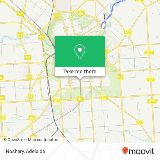 Mapa Noshery, 333 King William St Adelaide SA 5000