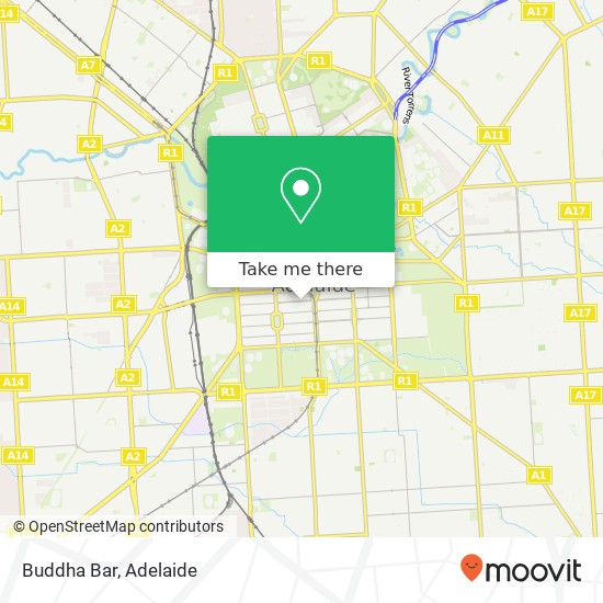 Mapa Buddha Bar, Gouger St Adelaide SA 5000