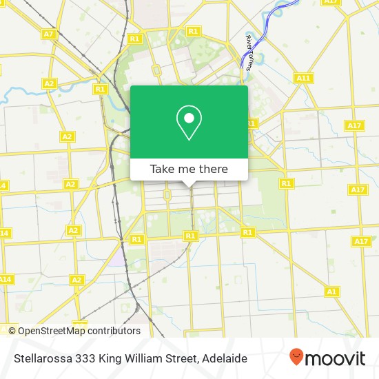 Mapa Stellarossa 333 King William Street, 333 King William St Adelaide SA 5000