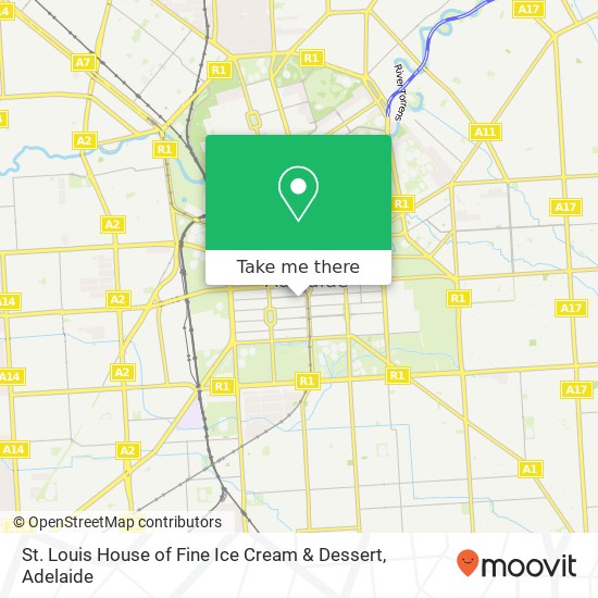 St. Louis House of Fine Ice Cream & Dessert, 19 Gouger St Adelaide SA 5000 map