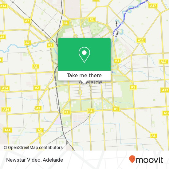 Newstar Video, 65 Grote St Adelaide SA 5000 map