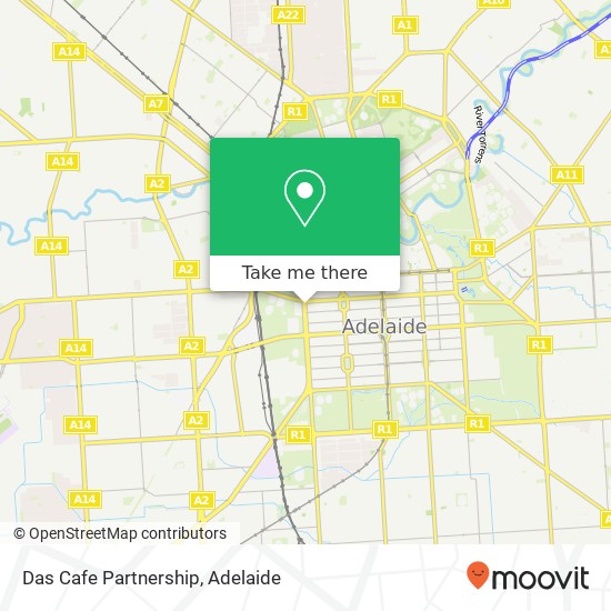 Das Cafe Partnership, City Ring Rte Adelaide SA 5000 map
