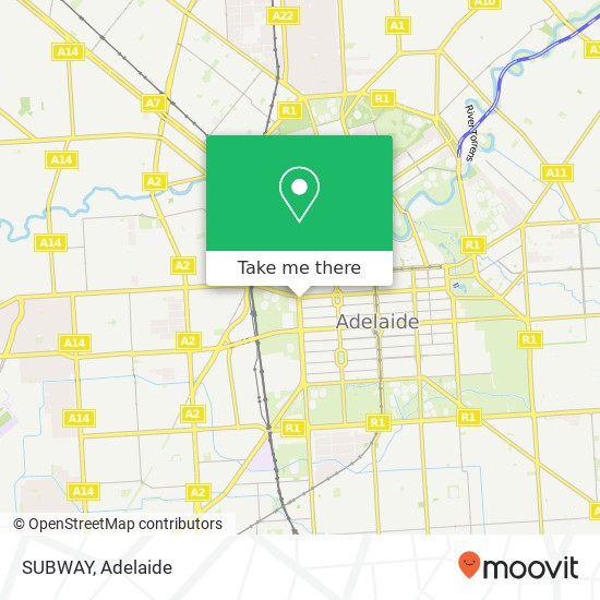 SUBWAY, West Ter Adelaide SA 5000 map