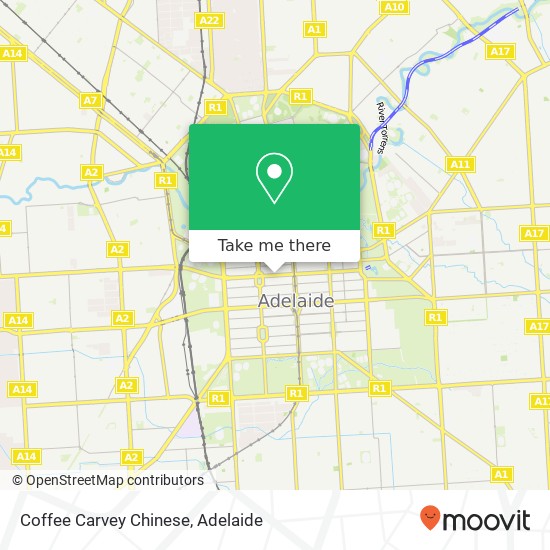 Coffee Carvey Chinese, Currie St Adelaide SA 5000 map