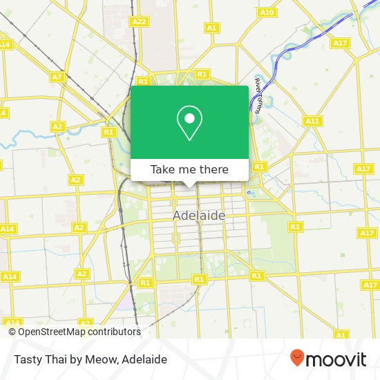 Mapa Tasty Thai by Meow, Bank St Adelaide SA 5000