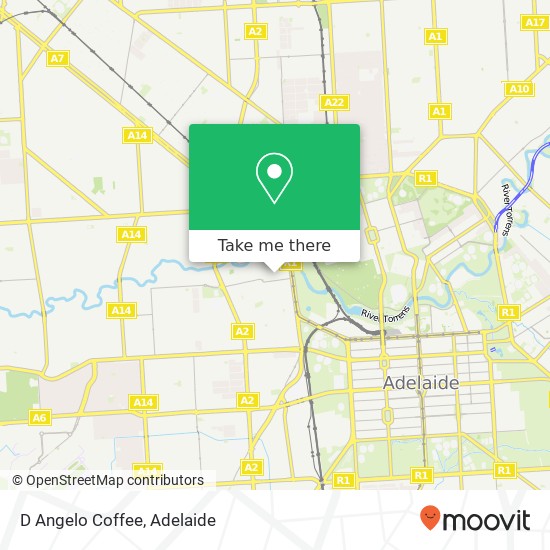 Mapa D Angelo Coffee, 35 Cawthorne St Thebarton SA 5031