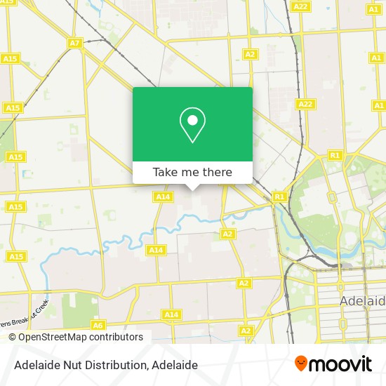 Adelaide Nut Distribution map