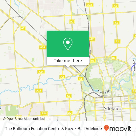 The Ballroom Function Centre & Kozak Bar, 66 Orsmond St Hindmarsh SA 5007 map