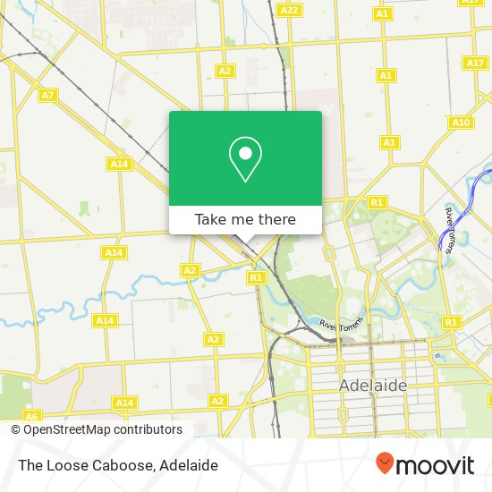 The Loose Caboose, 21 First St Hindmarsh SA 5007 map