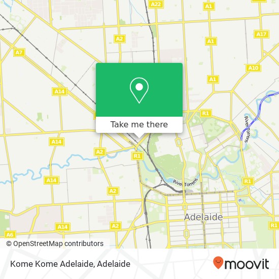 Mapa Kome Kome Adelaide, Third St Bowden SA 5007