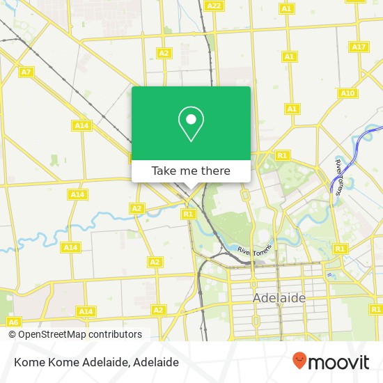 Kome Kome Adelaide, Third St Bowden SA 5007 map