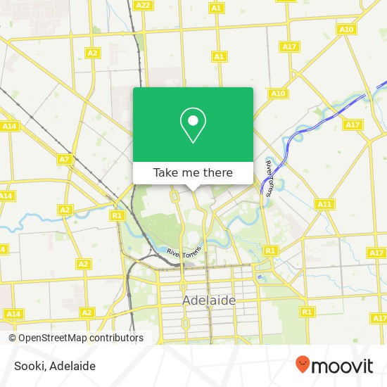 Mapa Sooki, O'Connell St North Adelaide SA 5006