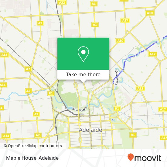 Mapa Maple House, 81 O'Connell St North Adelaide SA 5006