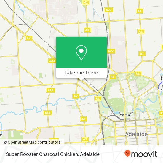 Super Rooster Charcoal Chicken, Port Rd Hindmarsh SA 5007 map