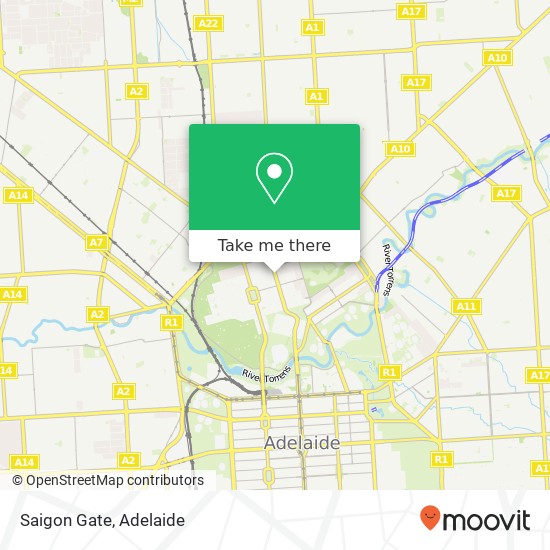 Mapa Saigon Gate, O'Connell St North Adelaide SA 5006