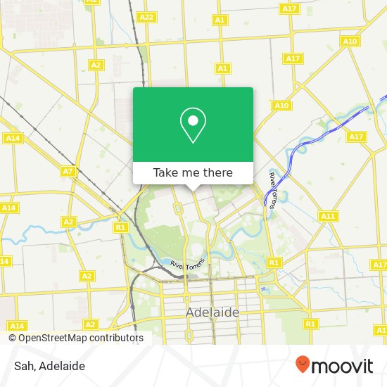 Mapa Sah, O'Connell St North Adelaide SA 5006
