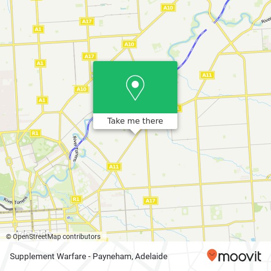 Supplement Warfare - Payneham, 305B Payneham Rd Royston Park SA 5070 map