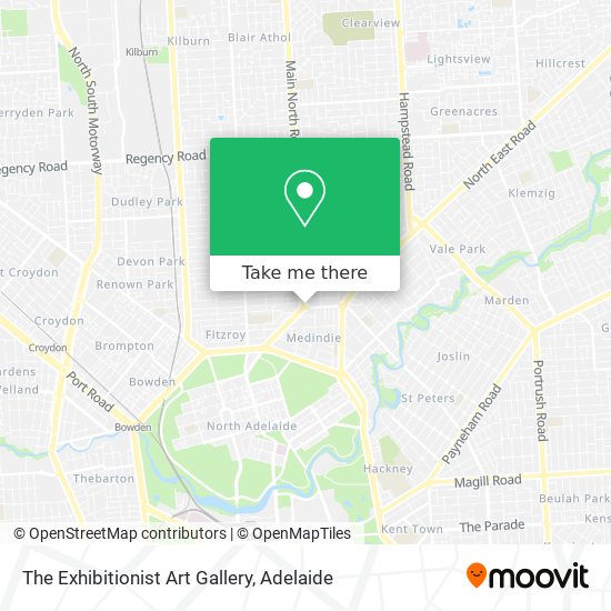 The Exhibitionist Art Gallery map