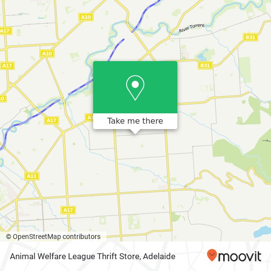 Animal Welfare League Thrift Store, 66 Reid Ave Tranmere SA 5073 map