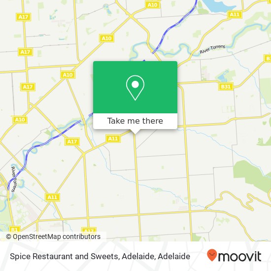 Spice Restaurant and Sweets, Adelaide, 30 Glynburn Rd Hectorville SA 5073 map