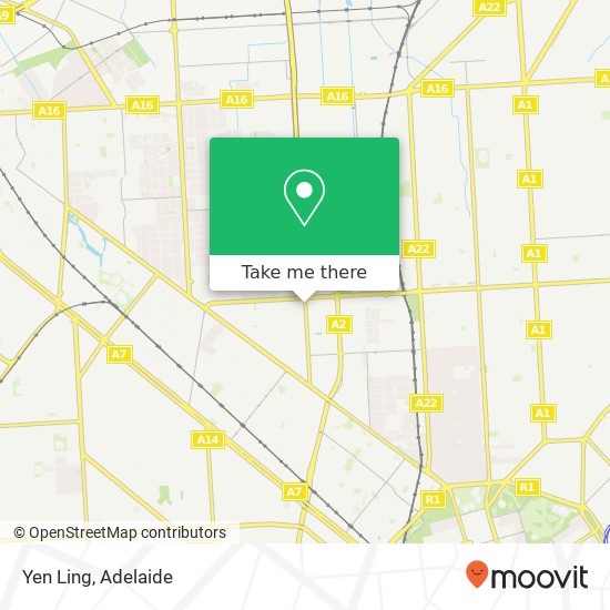 Mapa Yen Ling, Days Rd Croydon Park SA 5008