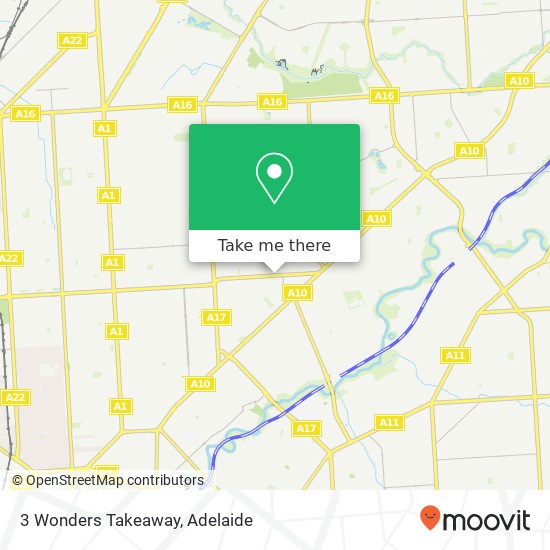 3 Wonders Takeaway, 76 Muller Rd Greenacres SA 5086 map