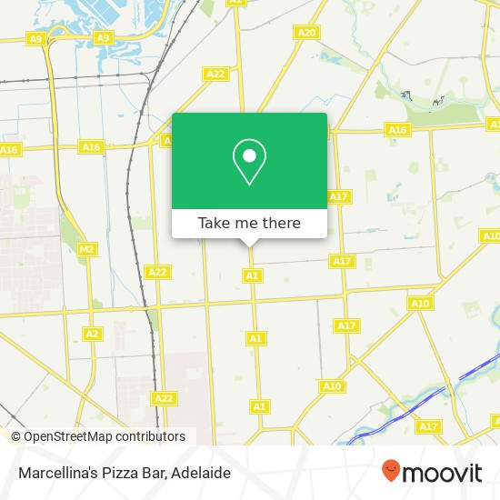 Marcellina's Pizza Bar, Main North Rd Blair Athol SA 5084 map