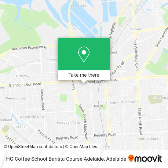 HG Coffee School Barista Course Adelaide map
