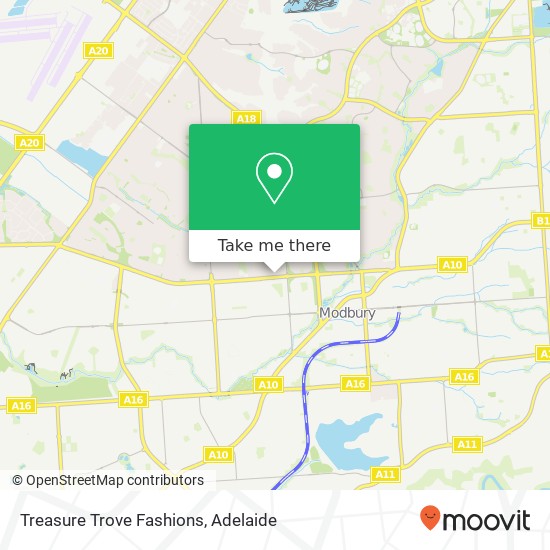 Treasure Trove Fashions, 436 Montague Rd Modbury North SA 5092 map