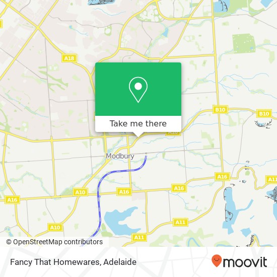 Mapa Fancy That Homewares, 1020 North East Rd Modbury SA 5092