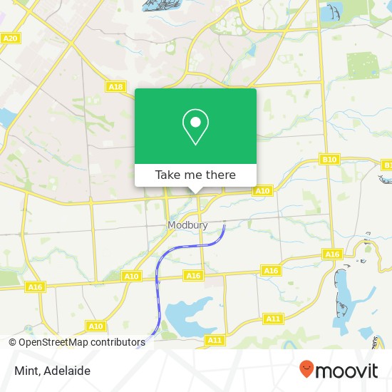 Mint, Montague Rd Modbury North SA 5092 map