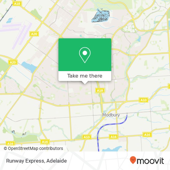 Runway Express, 11 Whitford Dr Modbury North SA 5092 map