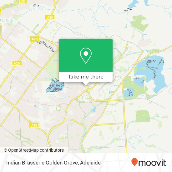 Mapa Indian Brasserie Golden Grove, 1 Aeolian Dr Golden Grove SA 5125