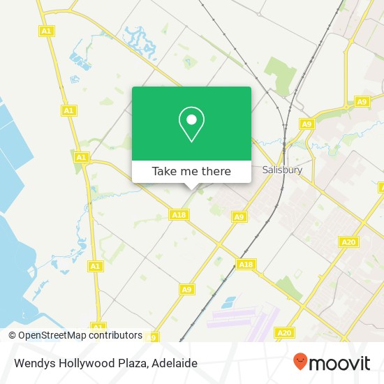 Wendys Hollywood Plaza, Martins Rd Salisbury Downs SA 5108 map