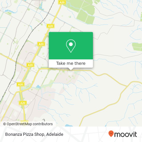 Mapa Bonanza Pizza Shop, Craigmore SA 5114