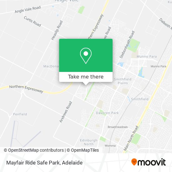 Mapa Mayfair Ride Safe Park