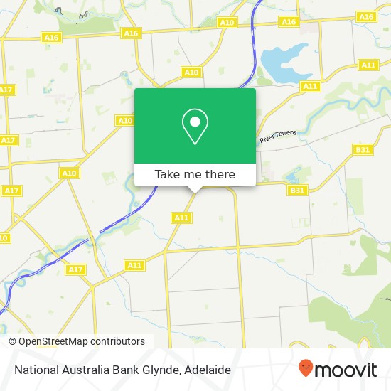 National Australia Bank Glynde map