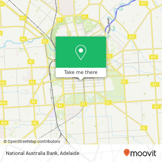 Mapa National Australia Bank