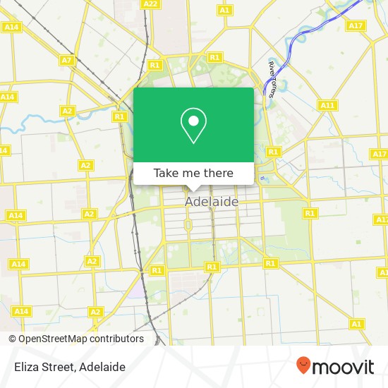 Mapa Eliza Street