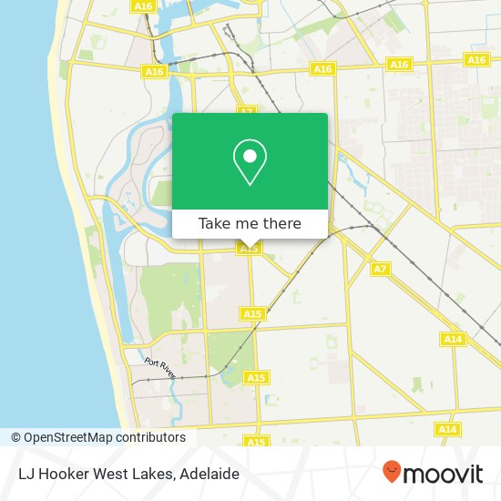 Mapa LJ Hooker West Lakes