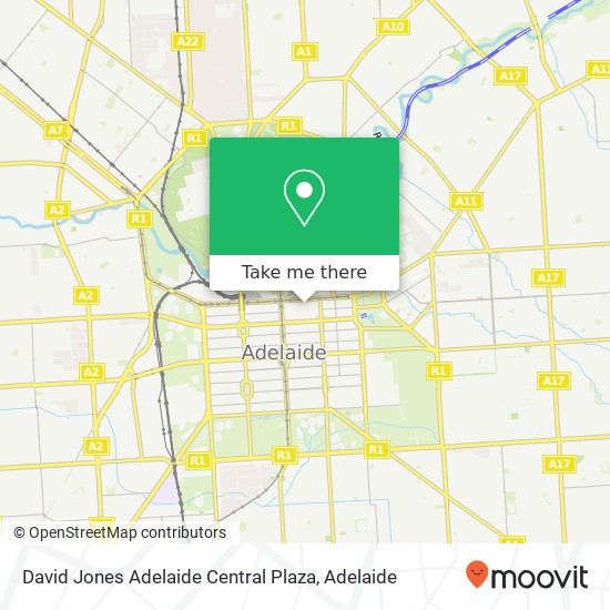 David Jones Adelaide Central Plaza map