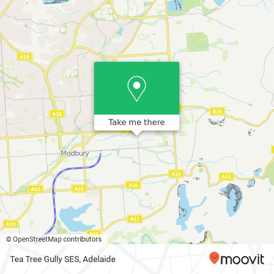 Tea Tree Gully SES map