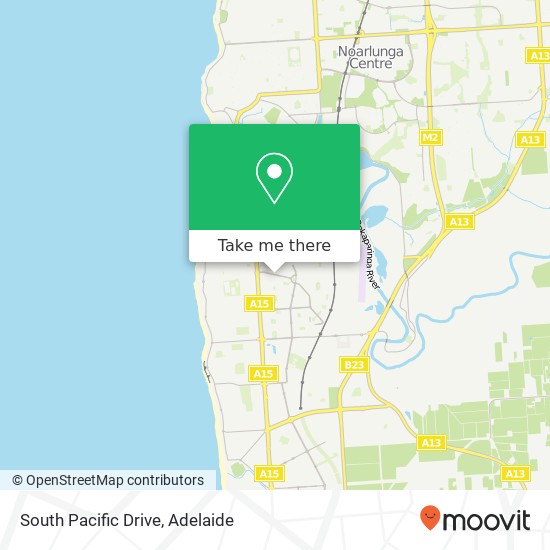 Mapa South Pacific Drive