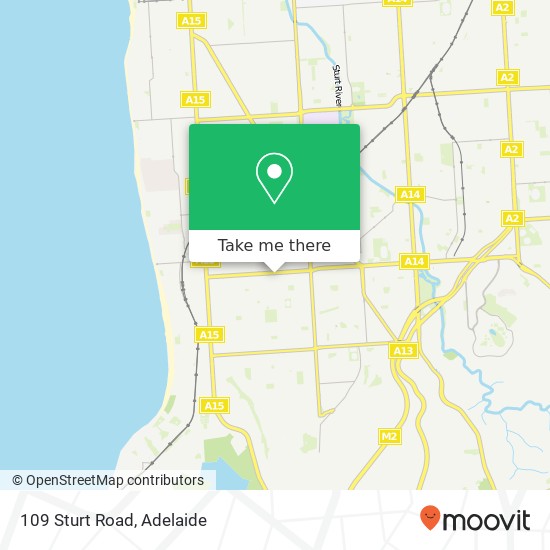 Mapa 109 Sturt Road