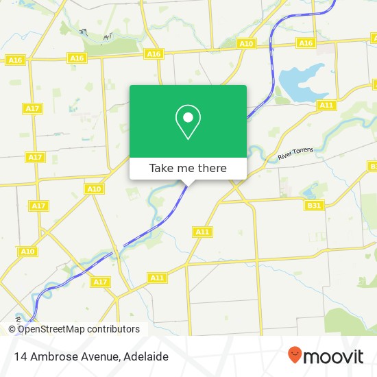 14 Ambrose Avenue map