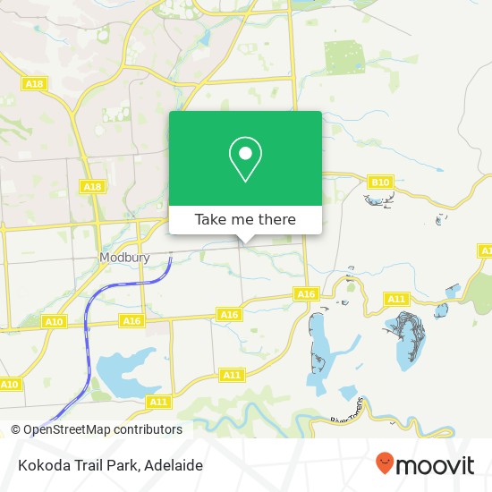 Mapa Kokoda Trail Park